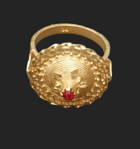 Anello bottone sardo 2
