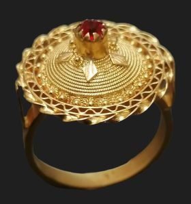 Anello bottone sardo